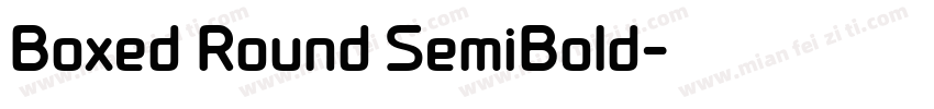 Boxed Round SemiBold字体转换